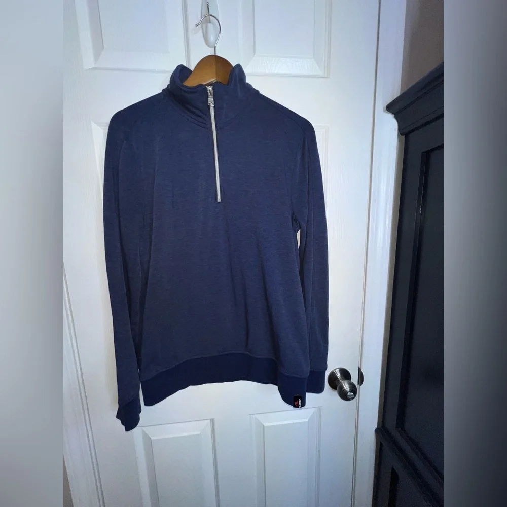 Banana Republic Men’s Medium Polartec 1/4 Zip Long Sleeve Pullover Navy Blue M